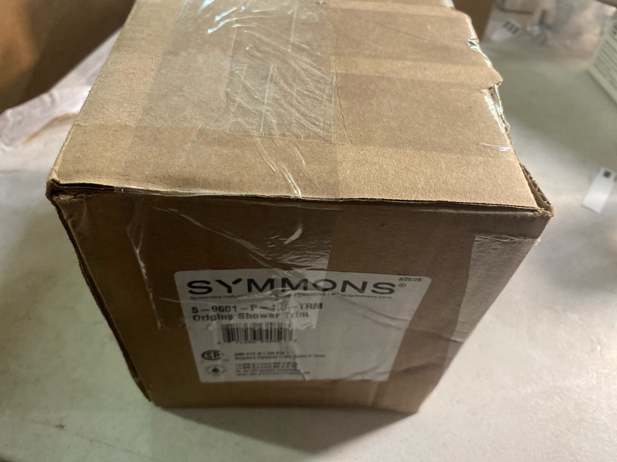 Symmons S-9601-P-1.5-TRM Origins Single Handle 1-Spray Shower Trim in Polished Chrome - 1.5 GPM (Valve Not Included)