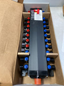Viega 49620 Manabloc 1/2 in. Press x 24 port Polysulfone Distribution Manifold (9 Hot/15 Cold)