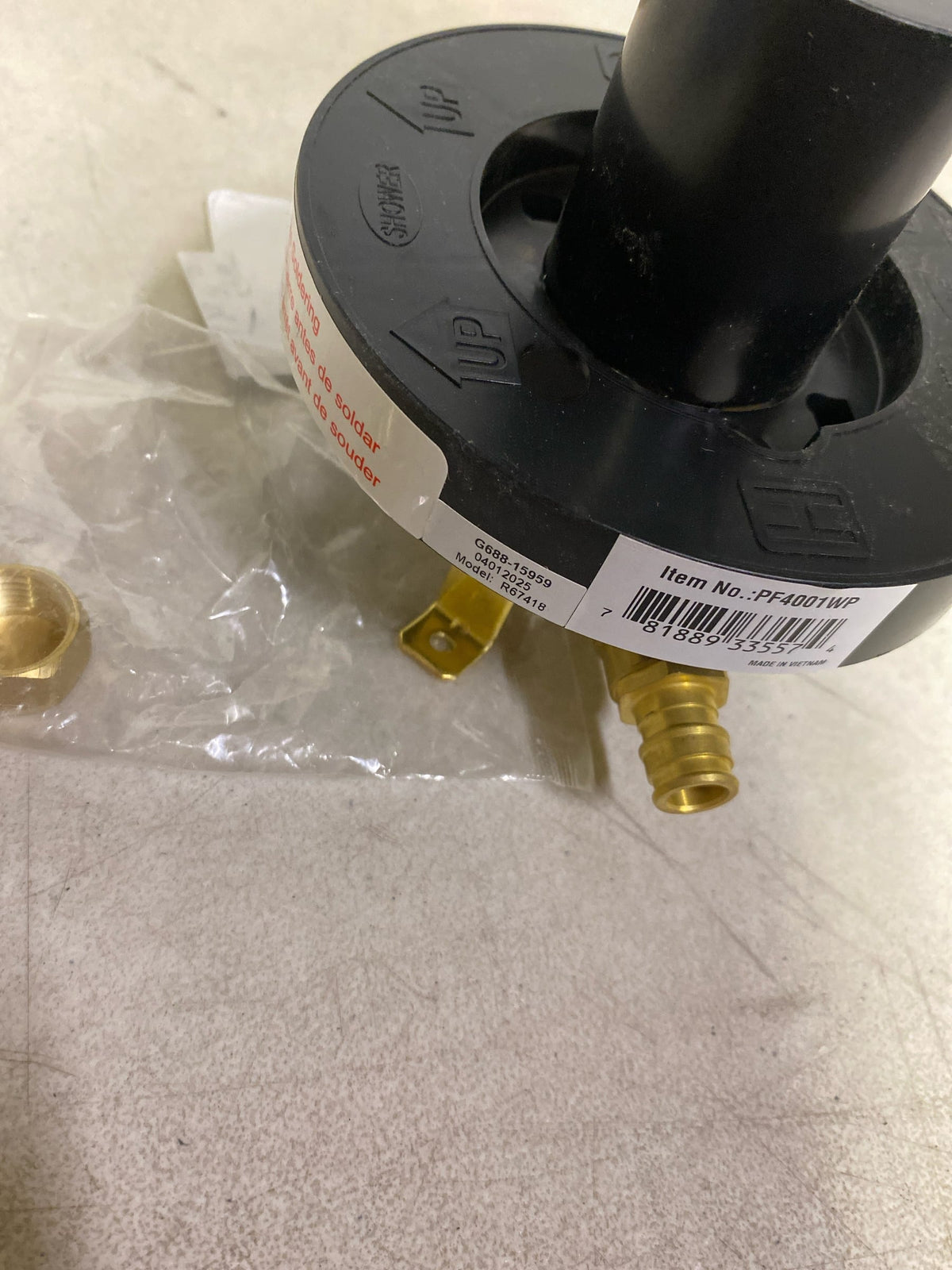 PROFLO PF4001WP 4001 Series Pressure Balanced Tub and Shower Faucet Valve with Stops PEX ASTM F1960 Uponor (Wirsbo) Connector - N/A