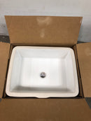 Kohler Verticyl 17-1/8" Rectangular Vitreous China Undermount Bathroom Sink with Overflow