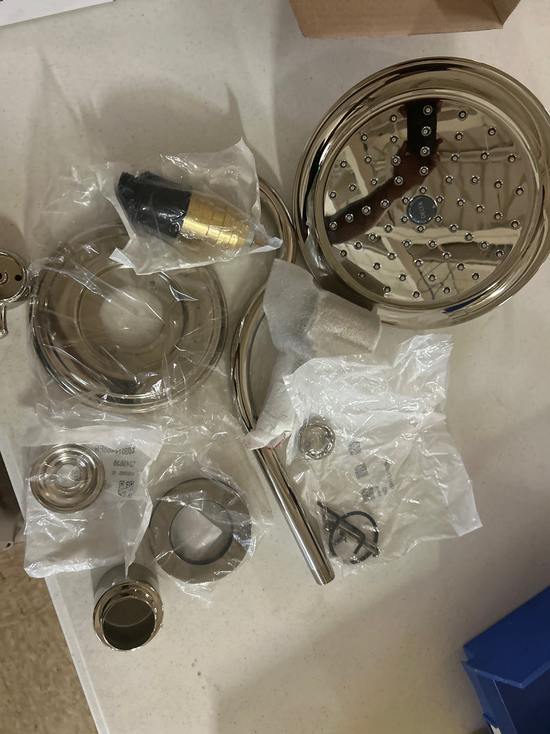 Delta Faucet Cassidy 17T Series Dual-Function Shower Trim Kit with Single-Spray Touch-Clean Shower Head, Polished Nickel T17T297-PN (Valve Not Included)