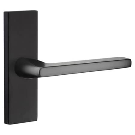 Emtek 5007US19RH 5 Inch Long Stretto Rectangular Dummy Sideplate Entry Set from the Brass Modern Collection - Flat Black