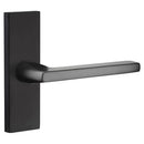 Emtek 5007US19RH 5 Inch Long Stretto Rectangular Dummy Sideplate Entry Set from the Brass Modern Collection - Flat Black
