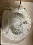BEMIS 790TDGSL Commercial Heavy Duty Closed Front Toilet Seat with Cover, Industrial No Slam Seat with Secure Installation, Made in USA, Round, White