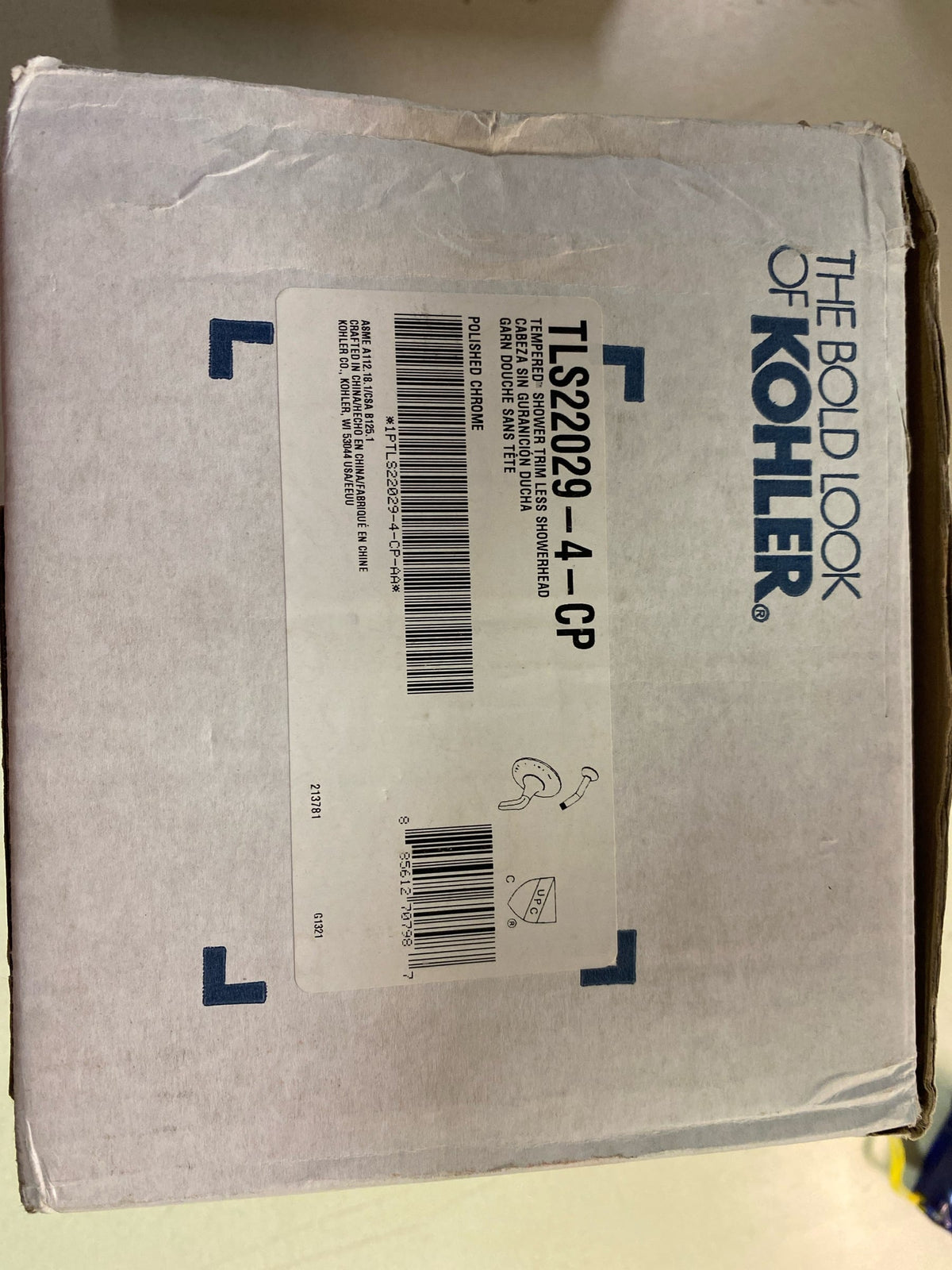 Kohler K-TLS22029-4-CP Tempered Shower Only Trim Package - Polished Chrome