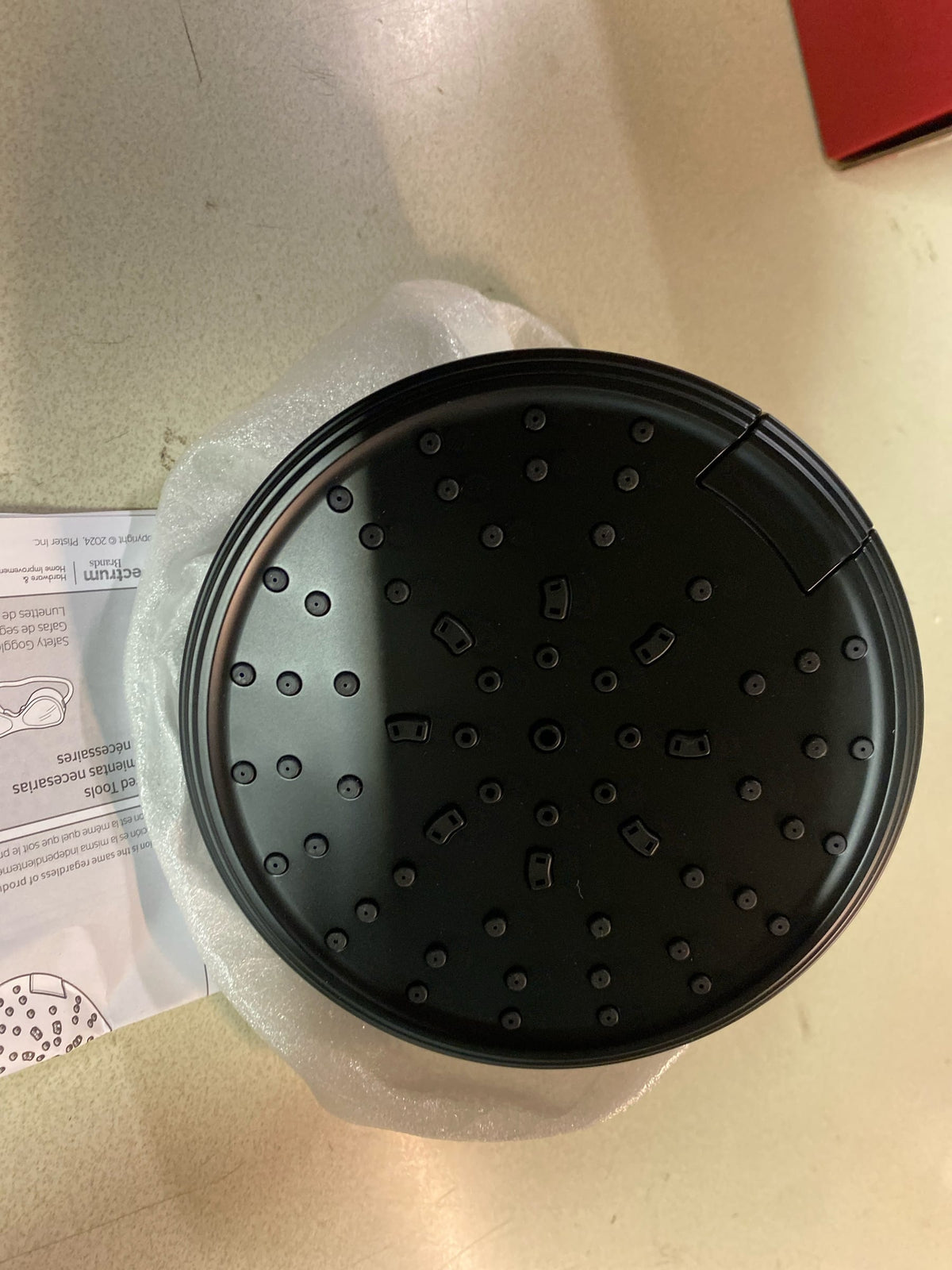 Pfister USH-52SHWSDB Transitional Round 1.75 GPM Multi Function Shower Head - Spot Defense Matte Black