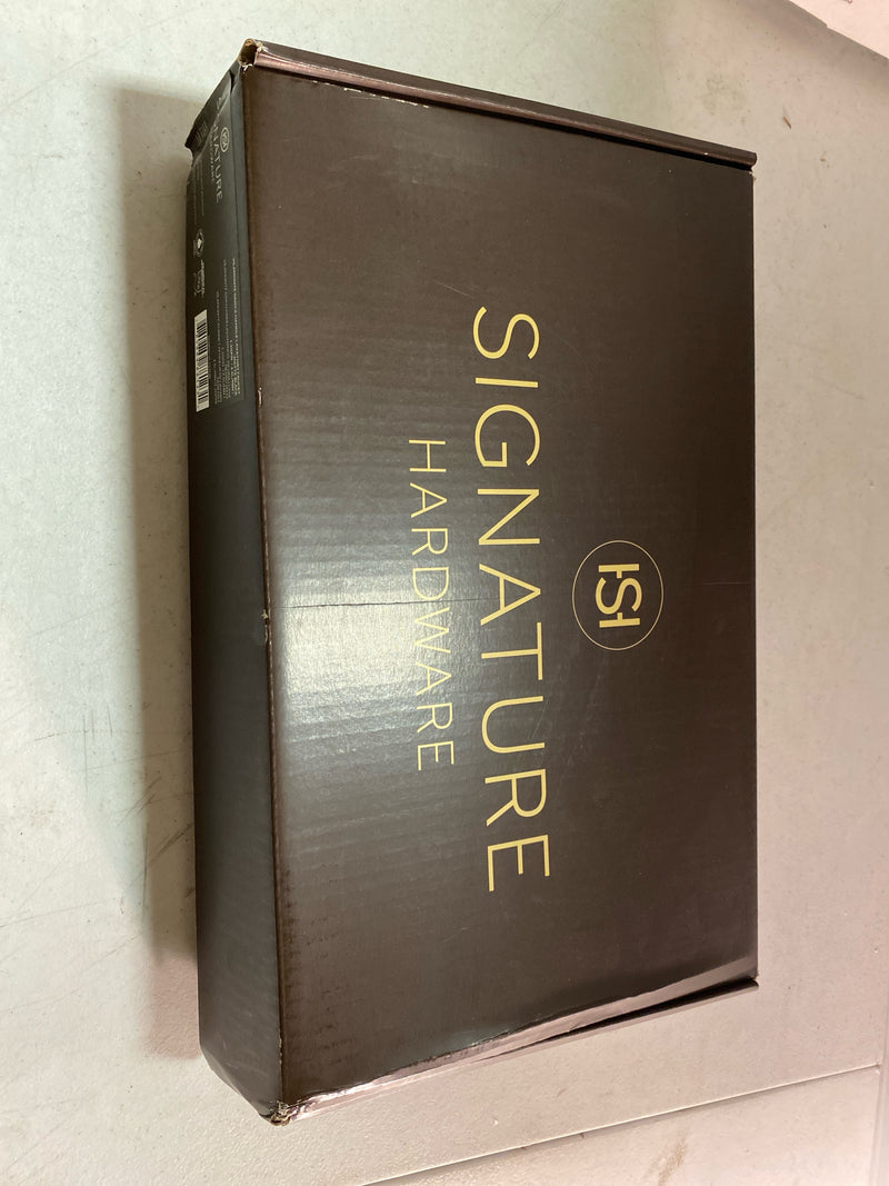 Signature Hardware SHWSCVL157MB Vilamonte 1.2 GPM Single Hole Bathroom Faucet with Metal Lever Handle and Pop-Up Drain Assembly - Matte Black