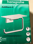 Hansgrohe 41789000 AddStoris S 5.5" Wall Mounted Toilet Paper Holder with Shelf - Chrome