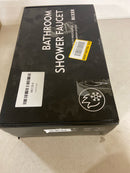 Unbranded K-H8056B-8 Single-Handle Rainfall Shower System, 1-Spray Patterns 8 in. Wall Mount Fixed Shower Head with 1.8 GPM in Matte Black