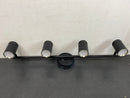 Hampton bay HBT41051RWA-43 Crosshaven 2.6 ft. 4-Light Black Smart Color Tunable Integrated LED Fixed Track Ceiling Lighting Kit Powered by Hubspace