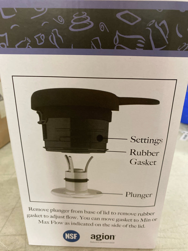 Service Ideas Flow Control Carafe, Vacuum Insulated, 1.6L, Stainless Steel