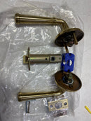 Emtek C812MEUS3NL American Designer Merrimack Passage Door Lever Set with Concealed Screws - Unlacquered Brass