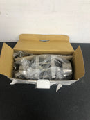 Miseno MLK1090SN Quattro Shaker Single Cylinder Keyed Entry Door Knob Set with Square Rose - Satin Nickel
