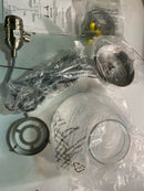 Kichler 43851NI Avery Single Light 8" Wide Mini Pendant with Tapered Clear Seedy Glass Shade - Brushed Nickel