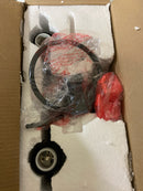 GLOBE Electric 51850 Cannes 3-Piece Powder Room Set, Matte Black, 2-Light Vanity Light with Clear Glass Shades, Toilet Paper Holder, Towel Ring, Bulb Not Included