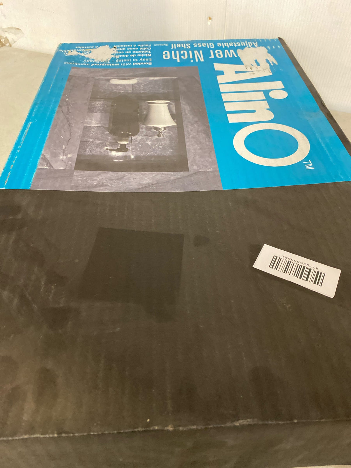 ALINO Shower Niche 12" x 20" Bonded w/ Waterproof Membrane Blue (Tile Ready)