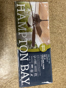 Hampton bay YG836A-NI Gazebo III 52 in. Indoor/Outdoor Wet Rated Natural Iron Ceiling Fan with LED Bulbs Included
