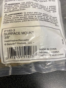 Hickory Hardware P140-3 Partial Inset Traditional Cabinet Door Hinge (Package of 2) - Polished Brass