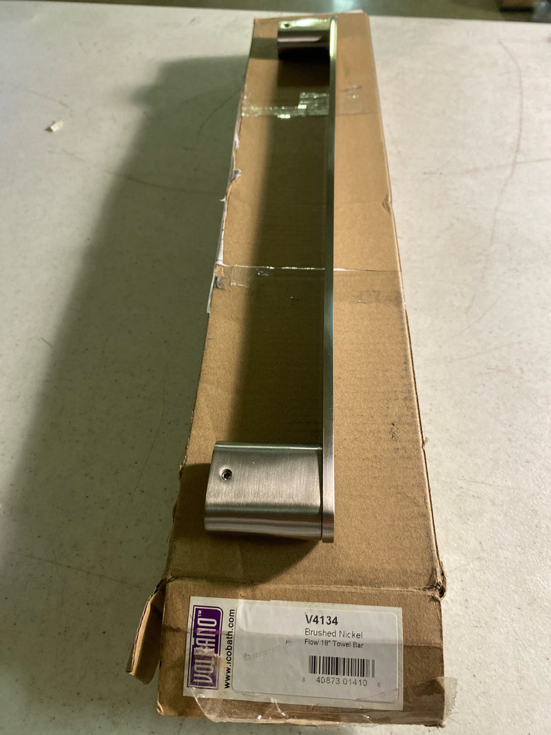 ICO Bath V4134 Volkano Flow 18" Towel Bar - Brushed Nickel