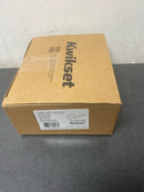 Kwikset 720HFLSQT-4 Halifax Passage Door Lever Set with Square Rose - Satin Brass