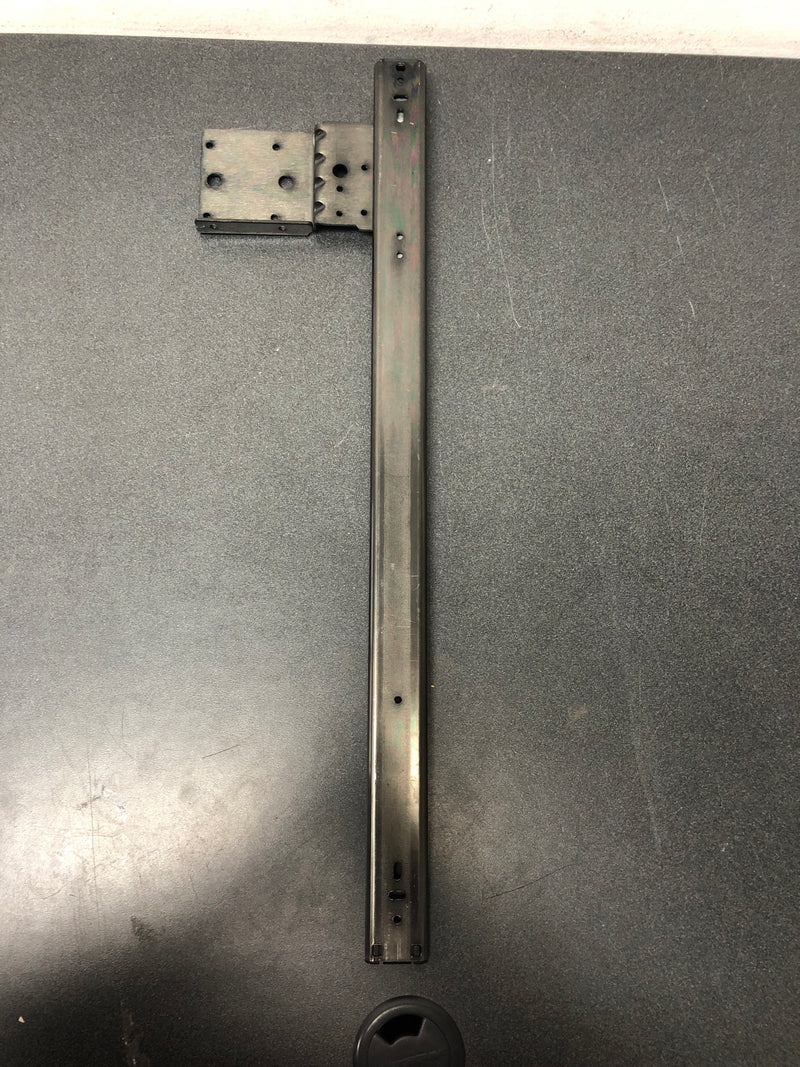 Knape and Vogt KV8071PEZEB22 22 Inch 3/4 Extension Ball Bearing Cabinet Door Pivot Slide with 30 Pound Weight Capacity - Pair - Black