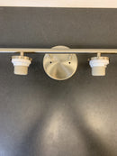 Progress Lighting P2160-09 Replay 4 Light 31" Wide Bathroom Vanity Light with Etched Glass Shades - Brushed Nickel