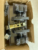 Kwikset 720PSKSQT-11P Pismo Passage Door Knob Set with Square Rose - Venetian Bronze