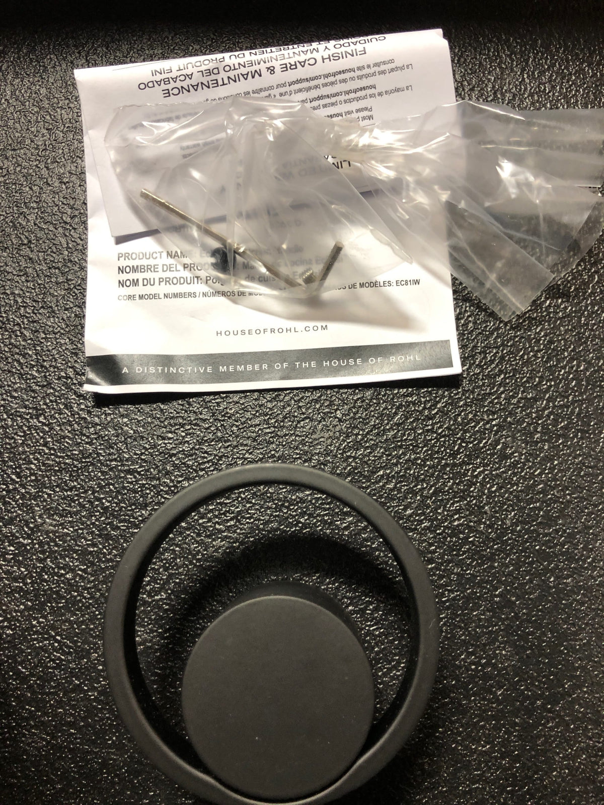 Rohl EC81IWMB Eclissi Wheel Handle - Matte Black