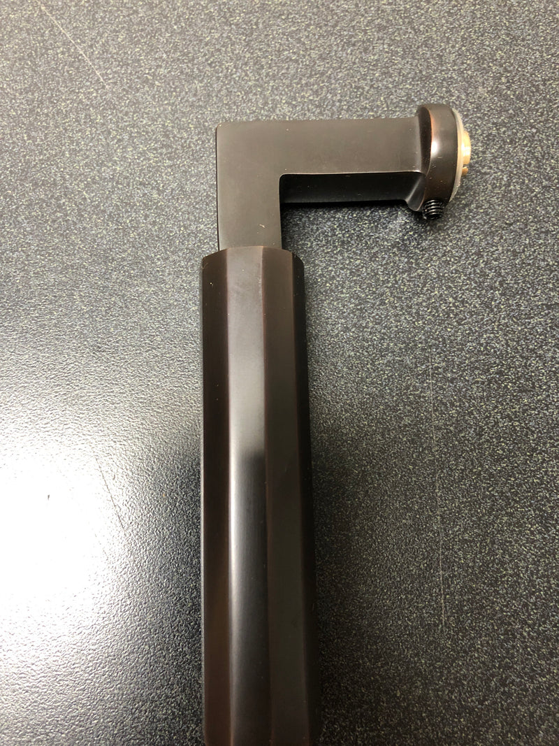 Emtek C510FAUS10B Faceted Passage Door Lever Set from the SELECT Brass Collection with CF Mechanism - Oil Rubbed Bronze