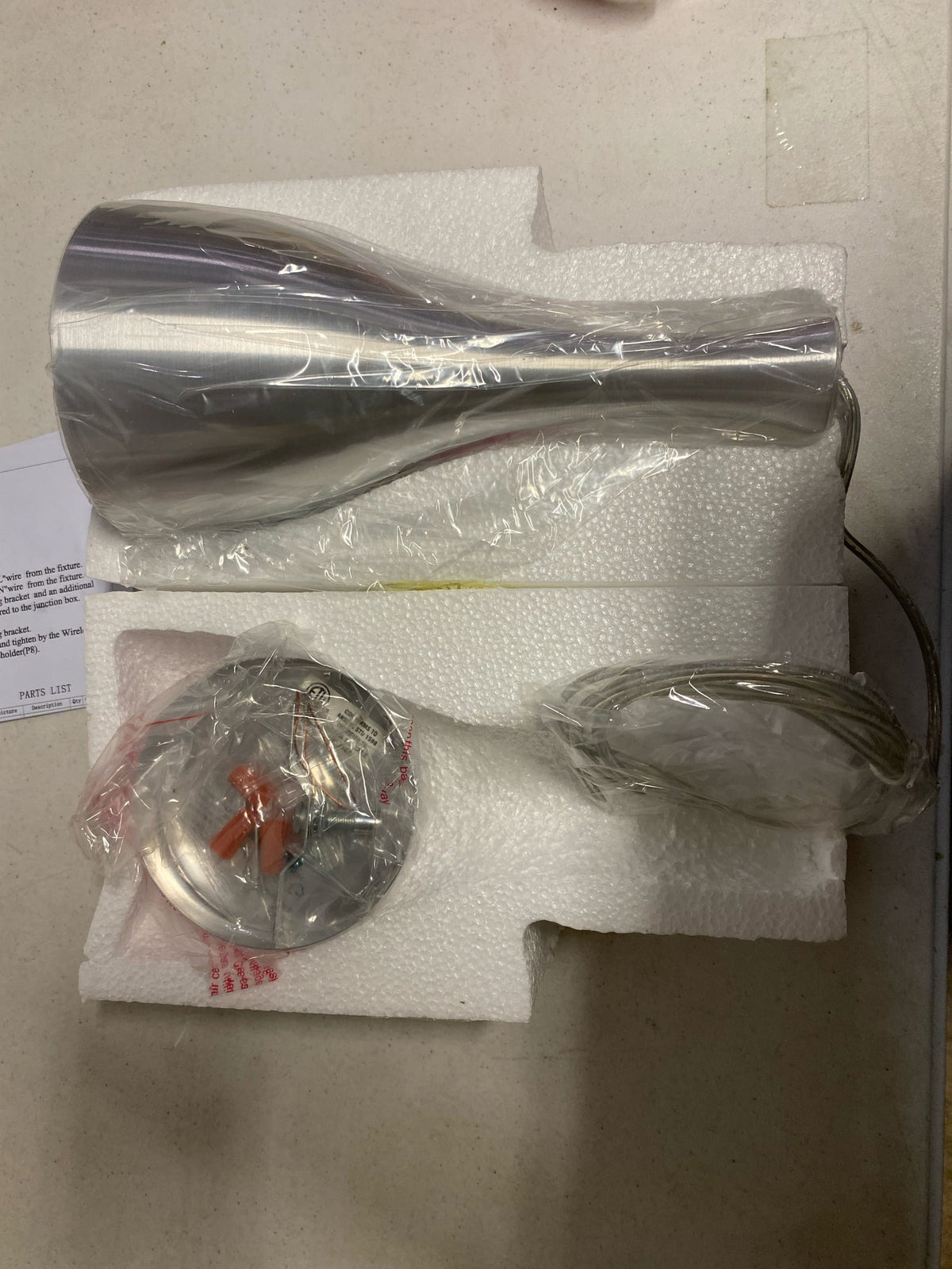 Elegant Lighting LD2407BN Aiken 6" Wide Pendant - Burnished Nickel