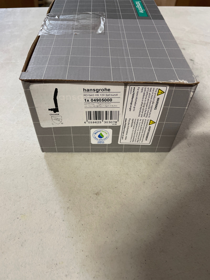 Hansgrohe 04905000 Raindance Select S 1.75 GPM Multi Function Hand Shower Package - Includes Hose and Handshower Holder - Chrome