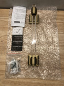 Amerock BH36065CBBZ | Clear/Golden Champagne Towel Bar | 8 in. (203 mm) Towel Rack | Glacio | Bathroom Towel Holder | Bathroom Hardware | Bath Accessories