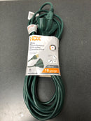 Hdx SJTW16325GNPB 25 ft. 16/3 Light Duty Indoor/Outdoor Landscape Extension Cord with Multiple Outlet Triple Tap End, Green