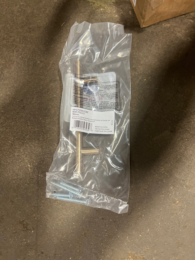 Hickory Hardware HH075594-CBZ Bar Pulls 3-3/4" Center to Center Smooth Round Bar Cabinet Handle / Drawer Bar Pull - Champagne Bronze