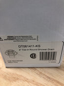 Delta DT061411-KS 4" Tile-In Round Shower Drain - Black Stainless