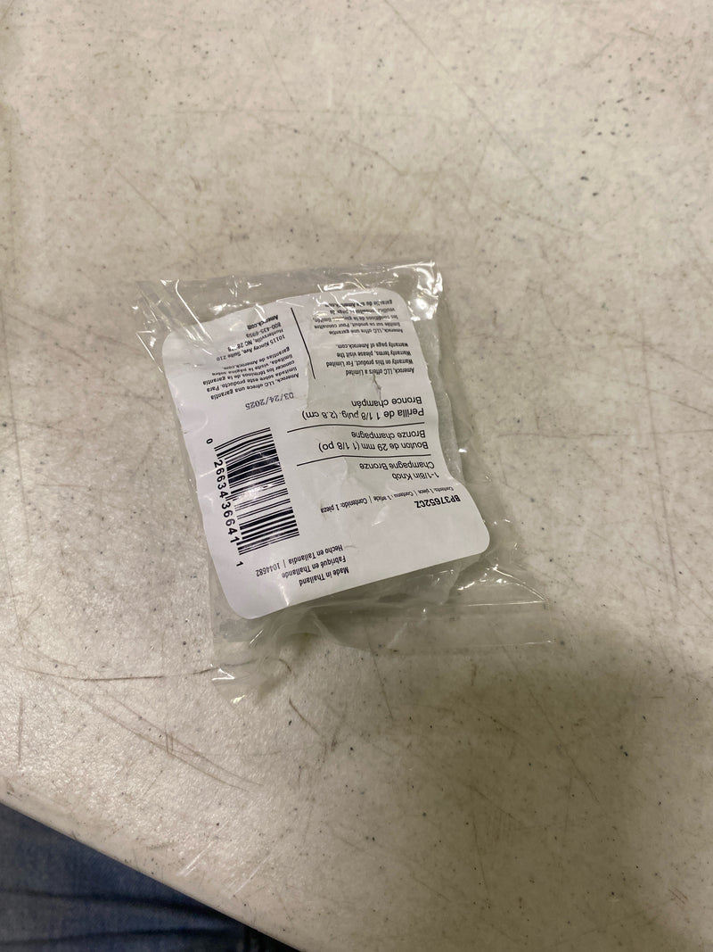 Amerock BP37652CZ Ballard 1-1/8 in. (29mm) Diameter Champagne Bronze Classic Round Cabinet Knob