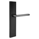 Emtek 8141US19RH 10 Inch Stretto Rectangular Passage Sideplate Entry Set from the Brass Modern Collection - Flat Black