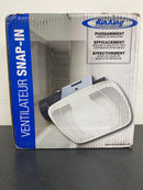 Air King BFQ110 110 CFM 3.5 Sone Exhaust Fan with Snap-In Installation from the High Performance Collection - White