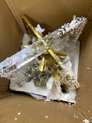 Hudson Valley Lighting 9312-AGB Wellington 4 Light 12" Wide Taper Candle Pendant - Aged Brass