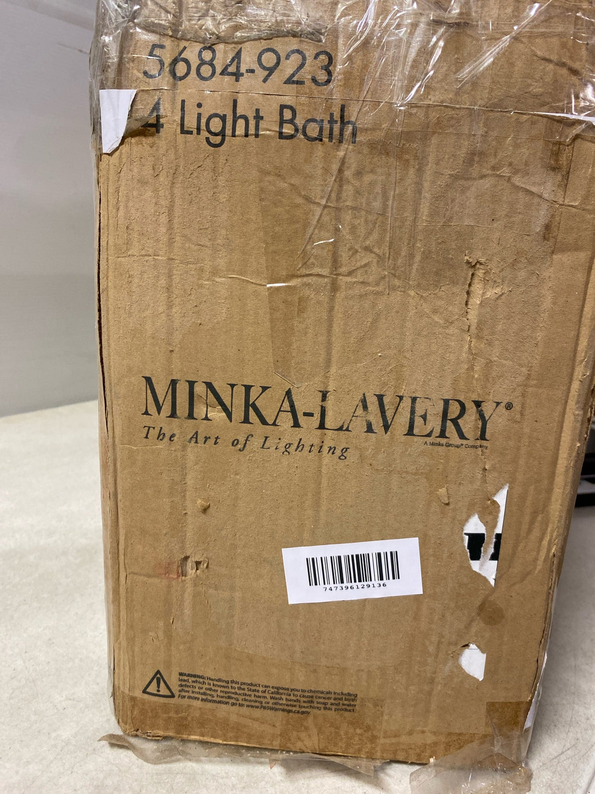 Minka Lavery 5684-923 Barwell Vanity, 4 ST58 Socket(s), Oxidized Aged Brass (Bulbs Not Included)