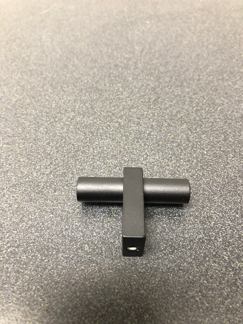 Alno A2801-MB Vita Bella 1-3/4" Modern Smooth "T" Bar Cabinet Knob / Drawer Bar Knob - Matte Black