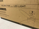Westinghouse 7305200 Drake 48 in. LED Indoor Gun Metal Ceiling Fan with Light Fixture and Remote Control