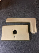Emtek C720LRTWB Lariat Rustic Modern Bronze Privacy Door Lever Set with Concealed Screws - Tumbled White Bronze