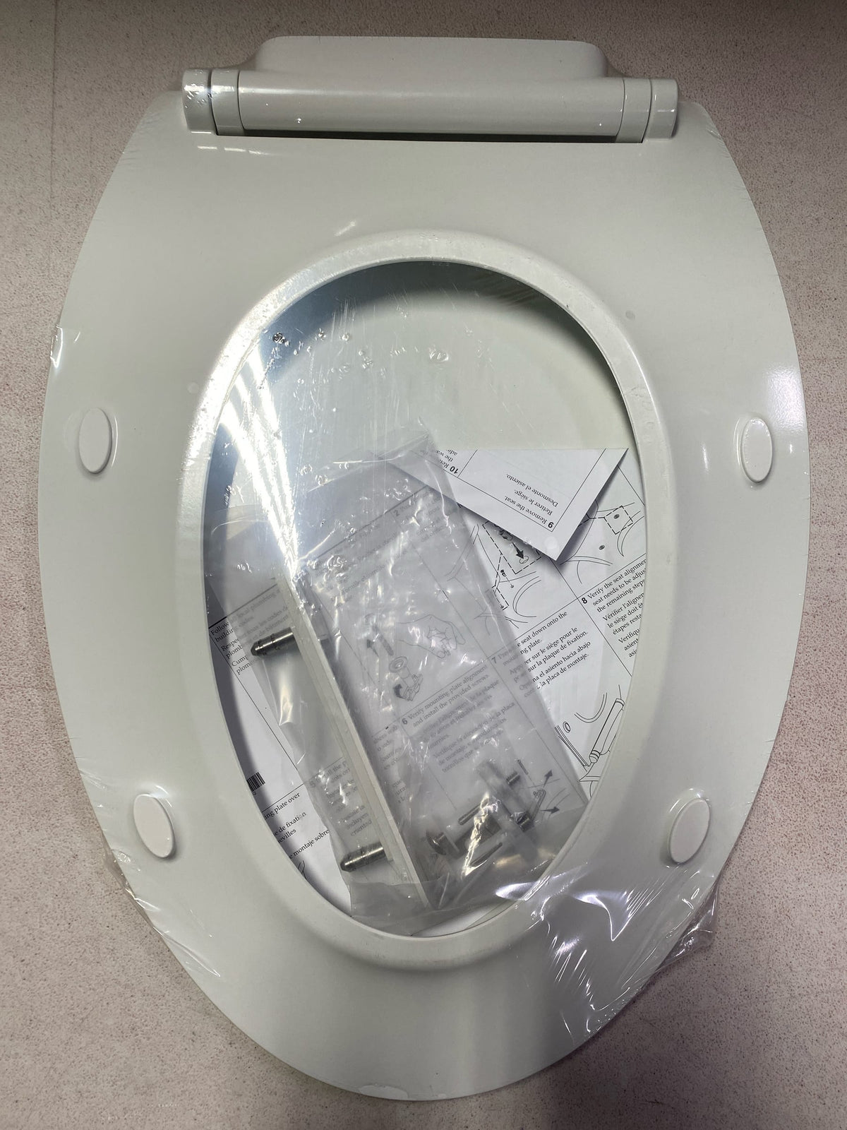 Kohler K-30780-0 Carbyne Elongated Closed-Front Quiet-Close Toilet Seat - White