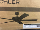 Kichler 330018NI Basics Pro 52'' Ceiling Fan, Brushed Nickel
