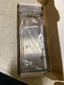 Emtek 9843332D 3.5" x 3.5" Stainless Steel Heavy Duty 5/8" Radius Corner Ball Bearing Door Hinge - Pair - Stainless Steel