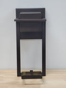 Justice Design Group FSN-7541W-MROR-DBRZ Fusion Single Light 12" High Integrated 3000K LED Outdoor Wall Sconce with Mercury Artisan Glass Shade - Dark Bronze