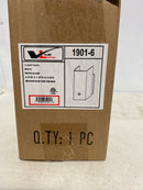 Volume Lighting 1901-6 1 Light Bath Bar with Rectangle Shade - White