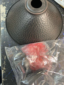 Vaxcel Lighting T0667 Outland 12" Wide Semi-Flush Outdoor Ceiling Fixture - Aged Iron / Light Gold