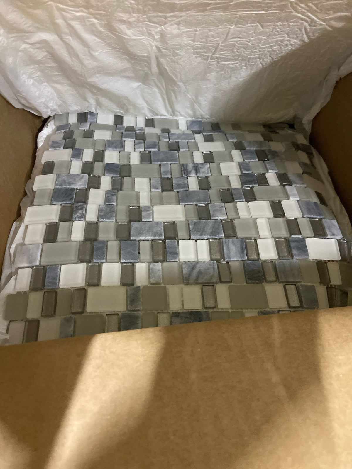 Emser Tile W87UNIQEP1212MOB Unique Epic Mosaic On - Glass Tile, 12 x 12"